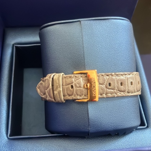 NIB Swarovski Passage Chrono gray band, rose gold watch - Picture 7 of 9